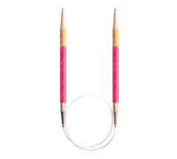 Agujas circulares de madera Pony Flair 40cm 6,00mm - 1ud