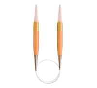 Agujas de tejer circulares de madera Pony Flair 40 cm 8 mm - 1 unidad