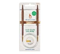 Agujas de tejer circulares de madera Pony Perfect de 60 cm y 7.00 mm - 1 pieza