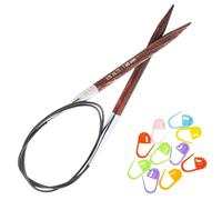 Agujas de tejer circulares KnitPro Dreamz de 16 pulgadas, tamao 10,75 (40 cm, 7,00 mm) con 10 marcadores de puntadas coloridos