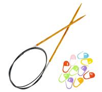 Agujas de tejer circulares KnitPro Dreamz de 47 pulgadas, tamao 2,5 (120 cm, 3,00 mm) con 10 marcadores de puntadas coloridos