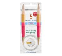 Agujas de Tejer Circulares Pony Flair de Madera 60cm 10mm - 1 Unidad