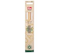 Agujas de tejer Prym de bamb de doble punta de 8"" y 3 mm, color natural, paquete de 5
