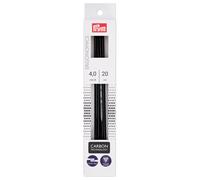 Agujas de tejer Prym Ergonomics de doble punta de carbono de 8"" y 4 mm (paquete de 5)