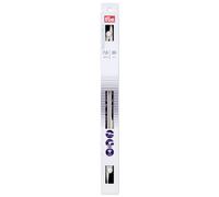 Agujas de tejer Prym Ergonomics de punta nica de 7 mm, 2 unidades, talla nica, color blanco alabastro