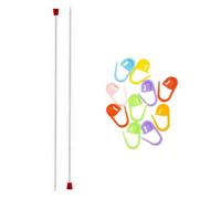 Agujas de tejer rectas de aluminio addi de 8 pulgadas y 20 cm, tama o EE. UU. 02, paquete de 30 mm con 10 marcadores de puntadas Artsiga Crafts