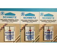 Agujas Gemelas Aguja, Para Máquina de Coser 1,6 -2 , 0-4, 0- Fuerza 80-100 Set