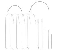 Agujas giratorias para cuentas de 5 piezas, agujas de coser de 7 piezas, herramientas para abalorios, gancho de crochet giratorio para cuentas, enhebrador de cuentas