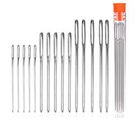 Agujas grandes para tejer, 15 agujas de tejer para coser grandes ojos, 3 tamaños