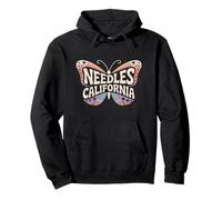 Agujas Mariposa - California Desert City Name Word Art Sudadera con Capucha
