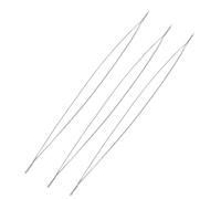 Agujas Para Abalorios - Herramienta De Plegable Duradera, Herramienta Para Enhebrar Alambre Fino, Kit Para Joyería | Aguja Larga Extrafina Para Ensartar Cuentas De Rocalla, Cuentas De Cintura Para