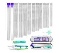 Agujas para Abalorios para Fabricación de Joyería - 102 Piezas Kit de Herramientas para Hacer Joyas y Pulseras | Aguja para Joyería - para Proyectos de Costura, Punto, Ganchillo, Acolchado, Tejido, Ma