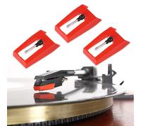 Agujas para discos de vinilo doradas de alta calidad, empaquetadas individualmente. El ABS de alta calidad ofrece un sonido estéreo nítido para una