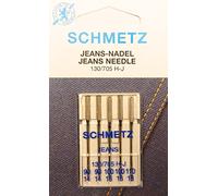Agujas para máquina de coser Schmetz Jeans (pistón plano) 130/705 H-J, grosor 90/14, 100/16, 110/18