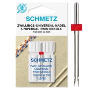 Schmetz Agujas Gemelas Pistones Planos Aguja 1,6 - 4.0MM Fuerza 80 Para Coser