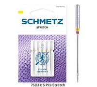 Schmetz Agujas para máquinas de coser Stretch S130/705 H-S Grosor 75/11 5 agujas