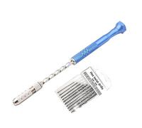 Agujero de taladro giratorio de mano con 0 mini brocas helicoidales semiautomáticas, llavero de resina para hacer joyas, tamaño 0.8 3.0 mm