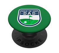 Agujero En Un Papá Día Del Padre Golf Golfing Pun Divertido Golfista PopSockets PopGrip Adhesivo