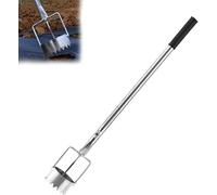 Agujeros de excavación de película para plantas, perforadora de película de mantillo, maceta ajustable de acero inoxidable y herramienta de eliminación de césped para plantar en invernadero, cuidado