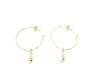AGULLA pendientes #oro brillo
