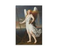 Agustín Arrieta, Arcángel Rafael, impresiones artísticas, arte vintage, arte de pared, famosas impresiones artísticas, póster decorativo, lienzo e impresión artística moderna para dormitorio familiar,