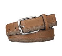 AGUTALITHIC Costuras Cuero Retazos De Mezclilla Cinturón Para Mujer Y Hombre Vaquero/Vaquera Cinturones Para Pantalones, Jeans Y Vestidos(115cm/45, Brown)