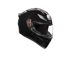 AGV 0281A4I0_002_XL K1 Solid Casco Moto Integral, Negro,XL