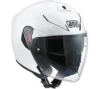 AGV 1131A4G0 K-5 Jet Solid Casco Moto Jet, Blanco Perla, XS