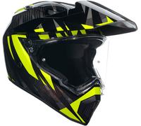 AGV AX-9 Steppa 06 Casco, negro/gris/amarillo, Talla XS (53/54)