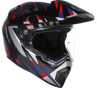 AGV AX-9 Steppa 06 Casco, negro/rojo/azul, Talla XXL (63/64)