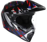 AGV AX-9 Steppa 06 Casco, negro-rojo-azul, tamaño 2XL para Hombres