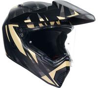 AGV AX9 Carbon Steppa, casco de aventura M female Mate Gris Oscuro/Gris/Beige
