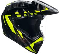 Casco Integral AGV AX9 CARBON Steppa Carbon/Grey/Yellow Fluo