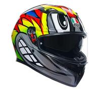 AGV Casco K3 E2206 MPLK Birdy 2.0 Gris/Amarillo/Rojo M