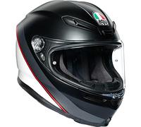 AGV Casco K6 ECE MUTI MPLK L M-L MINIMAL PURE MATT BLACK/WH/RED