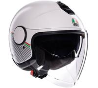 AGV Eteres Capoliveri Casco Jet, blanco, tamaño M para Hombres