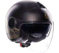 AGV Eteres Ponza Casco Jet, negro-oro, tamaño XS para Hombres