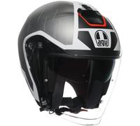 AGV Cascos Irides Trieste Black / White / Red XS