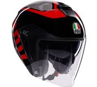 AGV Cascos Irides Valenza Matt Grey / Black / Red XL