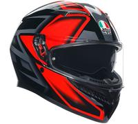 AGV K3 Compound, casco integral M male Negro/Rojo