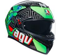 AGV Cascos K3 MPLK Kamaleon Black / Red / Green M