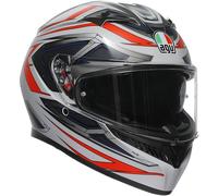 AGV K3 Space, casco integral S male Mate Blanco/Rojo Neón/Gris/Azul
