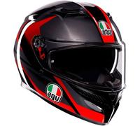 AGV K3 Striga, casco integral L female Negro/Gris/Rojo