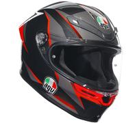 AGV K6 S Slashcut, casco integral XXL male Negro/Gris/Rojo