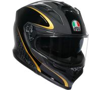 AGV K7 Flow 46 Casco, negro-gris-oro, tamaño L para Hombres