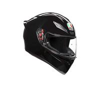 AGV E2205 K1 Solid Casco Moto Integral, Hombre, Negro, XS