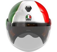 AGV Eteres Ago 1 Casco Jet, blanco-rojo-verde, tamaño S