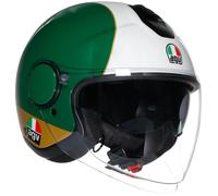 AGV Eteres Ago 1, casco jet S male Verde/Blanco/Rojo/Oro