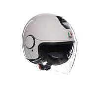 AGV - ETERES E2206, Casco Moto Jet, Unisex, Materia White, S