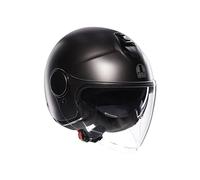 AGV - ETERES E2206, Casco Moto Jet, Unisex, Matt Asfalto Grey, L